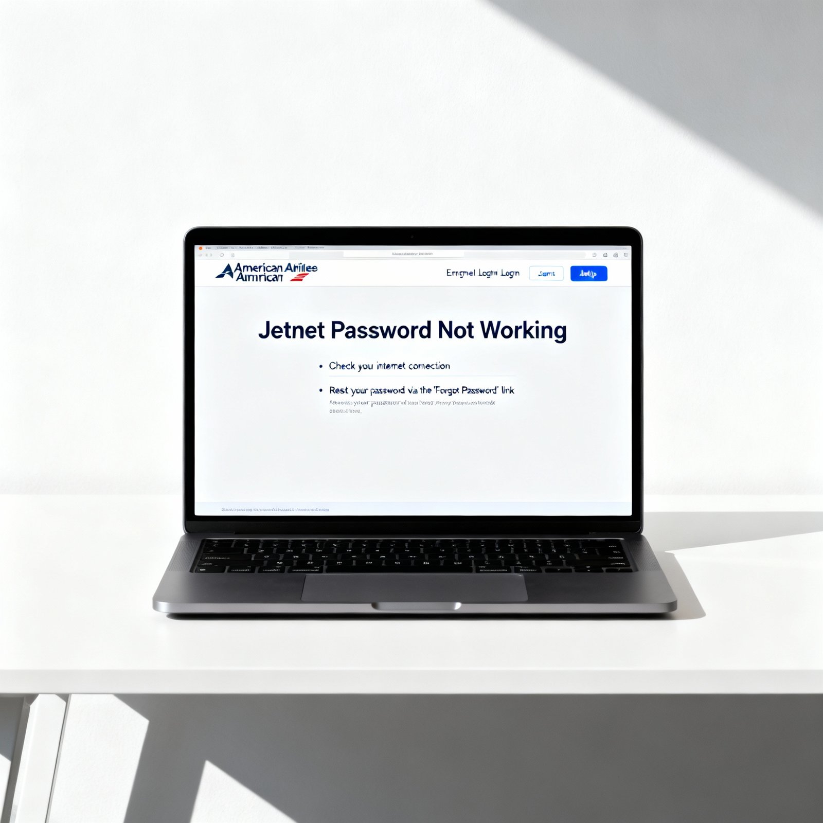 American Airlines Employee Login Jetnet Password Not Working